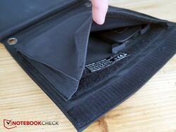 Die Tasche mit Wechselrichter und Klettverschluss