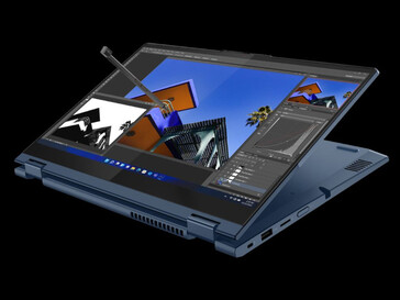 Das Display lässt sich auch per Stift bedienen (Bild: Lenovo)