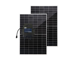 Balkonkraftwerk zur Erzeugung von Solarstrom mit drosselbarem Mikro-Wechselrichter 