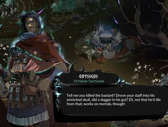 Im Bild: Odysseus, der nach ersten Eindrücken eine ähnliche Rolle wie Achilles aus dem ersten Spiel einnimmt. (Bildquelle: Supergiant Games)