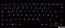 Tastatur des Lenovo IdeaPad S540 (beleuchtet)