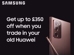 Samsung UK trollt Huawei mit Galaxy Note20 Ultra für P30 Pro Trade-in.