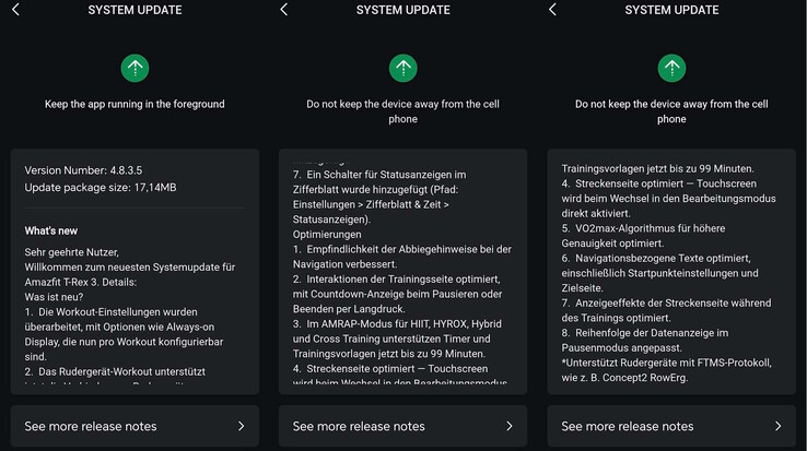 Das Update 4.8.3.5 wird offenbar breit verteilt