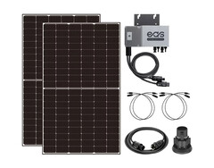 Balkonkraftwerk 750 Wp mit Wechselrichter 600 W zur Erzeugung von umweltfreundlichem Solarstrom (Bild: EAS, Sunmax24)