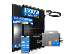 Kaufland: Balkonkraftwerk 1.000 Wp bifazial jetzt mit Rabatt und kostenlosem Versand