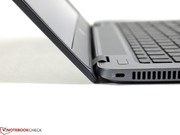 Der Öffnungswinkel des Displays ist aber recht eingeschränkt.