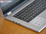 Leider ist das Feedback der Tastatur noch verbesserungswürdig.