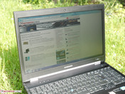 Display seitlich zur Sonne