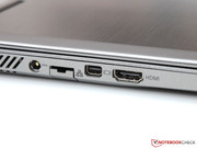 Vorbildlich: Als Displayanschlüsse stehen sowohl HDMI als auch Mini-DP bereit, ...