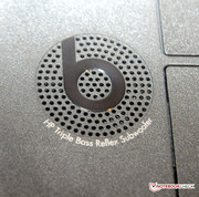 Der HP Triple Bass Reflex Subwoofer ist nur schwach wahrzunehmen.