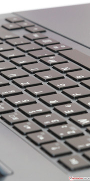 ist der Anschlag der Tastatur zu schwammig und kurz.