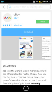 Viele originale Apps gibt es im Store noch nicht, die "Ebay"-App ruft nur die indische Website auf.