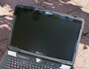 Der Bildschirm ist zwar matt...