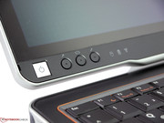 Wichtige Bedienelemente sind im Displayrahmen integriert...