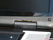 ...recht kräftigen Scharnieren...