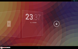 Android 4.2.1: Widgets auf dem Sperrbildschirm.