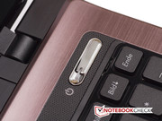 Die einzige Extra-Taste über der Tastatur ist der Power-Button