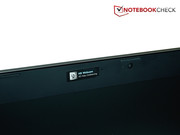 Die Webcam im Displayrahmen.