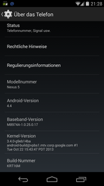 Android 4.4 alias KitKat im Nexus 5