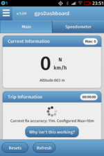 Die Genauigkeit war nahe an Häuserwänden knapp über 10 Meter.