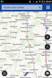 Here Maps von Nokia ist vorinstalliert.