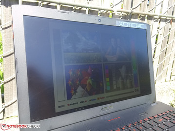 Display unter der Sonne