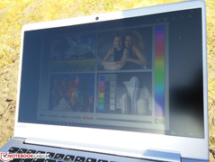 Im Freien in der Sonne