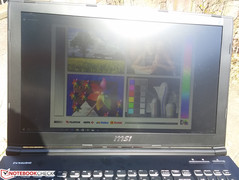 im Freien in der Sonne