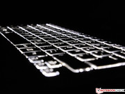 ..von weißen LEDs beleuchtet.