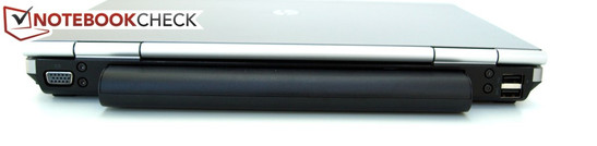 Rückseite: VGA, Akku, 2x USB-2.0