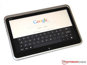 Für Eingaben lässt sich eine virtuelle Tastatur einblenden.