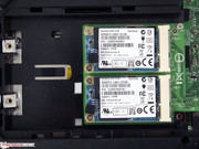 Zwei mSATA SSDs im Raid-0-verbund sorgen für enorme Lesegeschwindigkeiten.