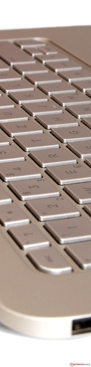 Die Tastatur liefert dem Anwender ein sattes Feedback...
