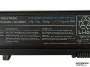 6-Zellen Akku in unserem Testgerät