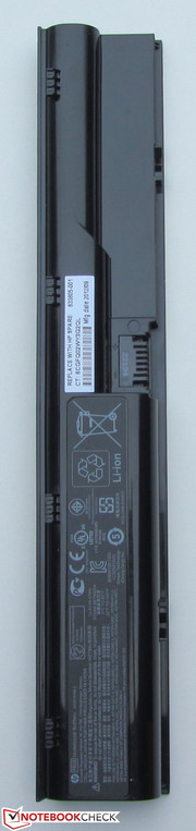 Der Akku wiegt 309 Gramm...