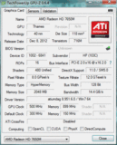 Systeminfo GPUZ AMD HD 7650M