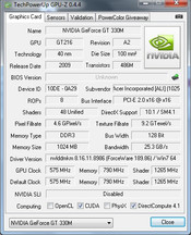 GPU-Z Nvidia GeForce 330M