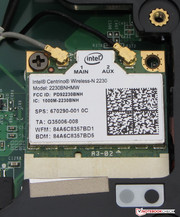 Gut: Zwei WLAN-Antennen sind vorhanden.