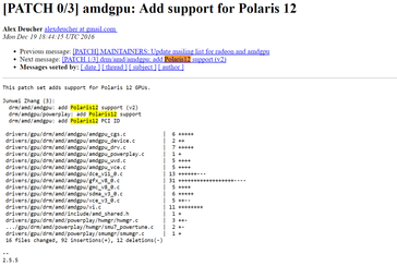 Polaris-12-Eintrag im Linux-Treiber