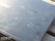 Nur mit Mühe lassen sich die Flecken entfernen.