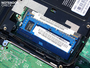DDR3 Arbeitsspeicher – ungewöhnlich für ein Netbook.