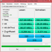 ASSSD: 327 MByte/s Lesen seq.