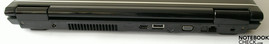 Rückseite: Netzanschluss, Lüfter, HDMI, eSATA, VGA-Out, LAN, Kensington Lock