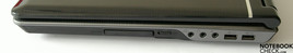 Rechte Seite: ExpressCard, WLAN Schalter, S/PDIF, Kopfhörer, Mikrofon, 2x USB