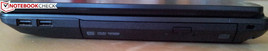 rechte Seite: 2x USB 2.0, DVD LW, Kensington Lock