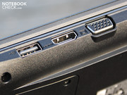 Der 13.3-Zoller hat nur wenige Anschlüsse und kein optisches Laufwerk.