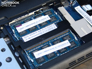die DDR3 RAM-Module (2x2GB Kingston PC3-10600)