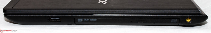 rechte Seite: USB 2.0, DVD-Brenner, Netzanschluss
