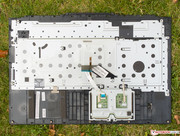 die Tastatureinheit von unten