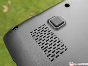 Lautsprecher und Gummifuß en détail